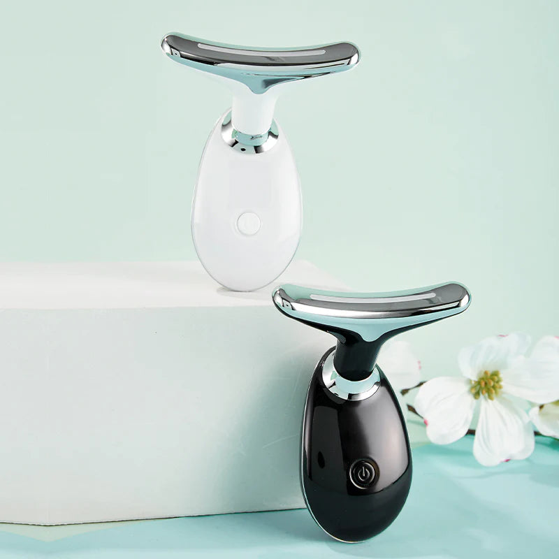 "Revitalize and Rejuvenate with our EMS Thermal Neck Lifting and Tightening Massager - The Ultimate Electric Microcurrent Wrinkle Remover and LED Photon Face Beauty Device for Women!"