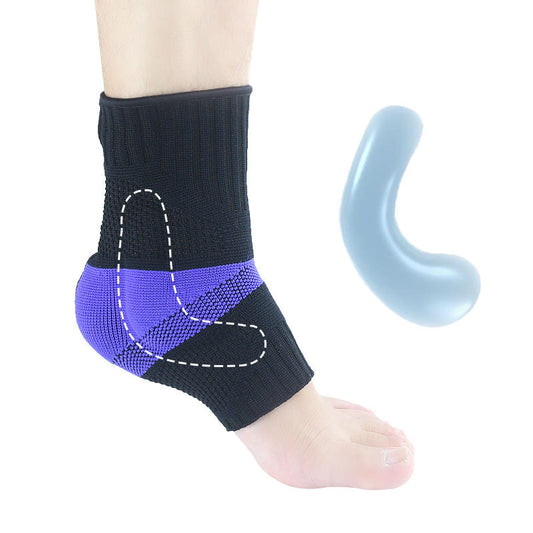 Silicone Ankle Support | Knitted Breathable Sleeve for Basketball, Running & Sports