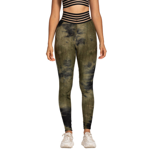 Women's Thick Tie-Dye Yoga Pants for Fitness