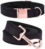"Premium ARING Velvet Dog Collar and Leash Set - Soft, Comfy & Adjustable for Ultimate Canine Comfort!"