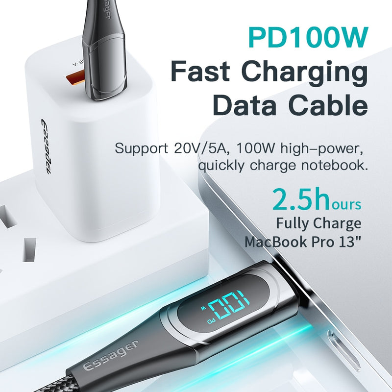 High-Speed USB-C to USB-C Charging Cable