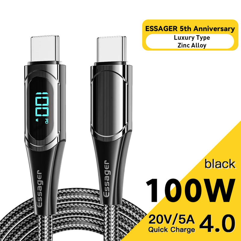 High-Speed USB-C to USB-C Charging Cable