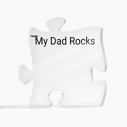 Acrylic Puzzle Plaque for Dad — Father's Day Gift 2026