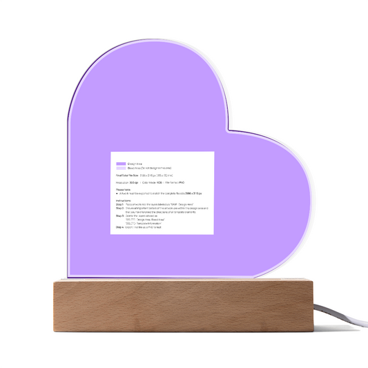 Heart Acrylic Plaque for Dad — Father's Day Gift 2026