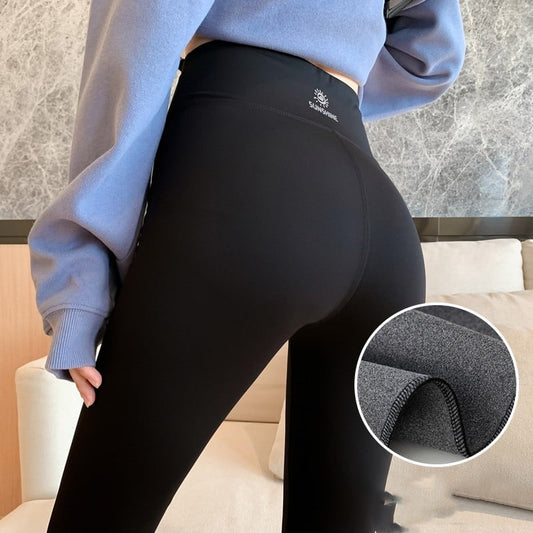 High-Waisted Plus Velvet Thick Yoga Pants