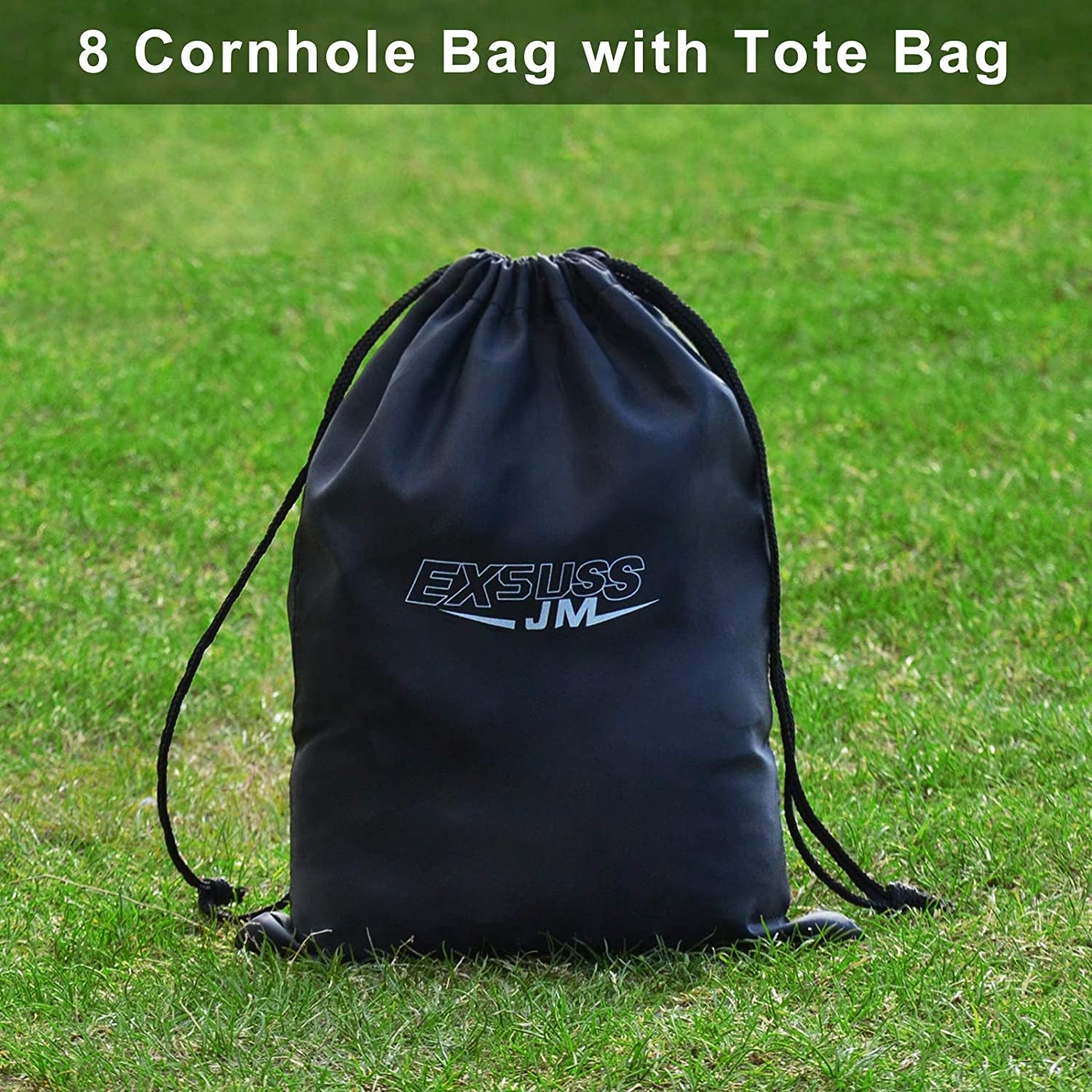 "Ultimate Weatherproof Cornhole Bags - 8 Pro-Grade Bean Bags for the Perfect Tossing Game, Includes Handy Tote Bag"