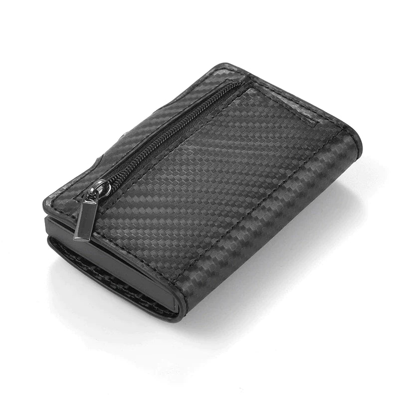 Luxury Leather Airtag Wallet: Stylish Anti-Lost Card Bag with Airtags Tracker Protection - Perfect for Men and Women