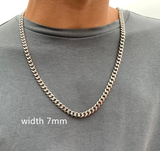 Rope Cuban Chain Necklace Men'