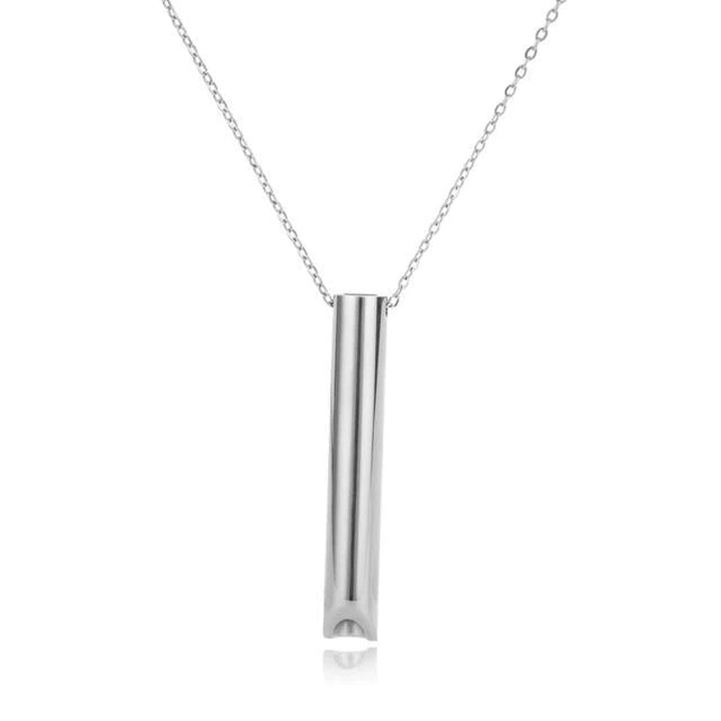 ```
ZenAura: Elegant Stainless Steel Anxiety Breathing Necklace - Experience Blissful Stress Relief and Meditation with this Stylish Yoga Ritual Necklace for Women - Avail Free Shipping Now!