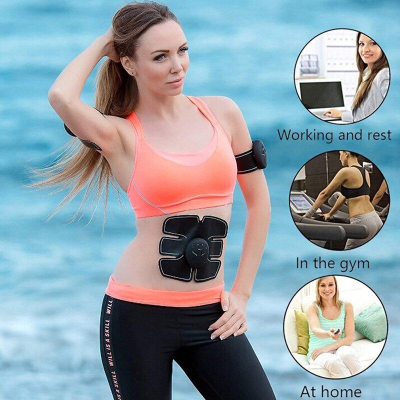 "Professional EMS Abdominal Muscle Stimulator for Effective Body Toning and Slimming"