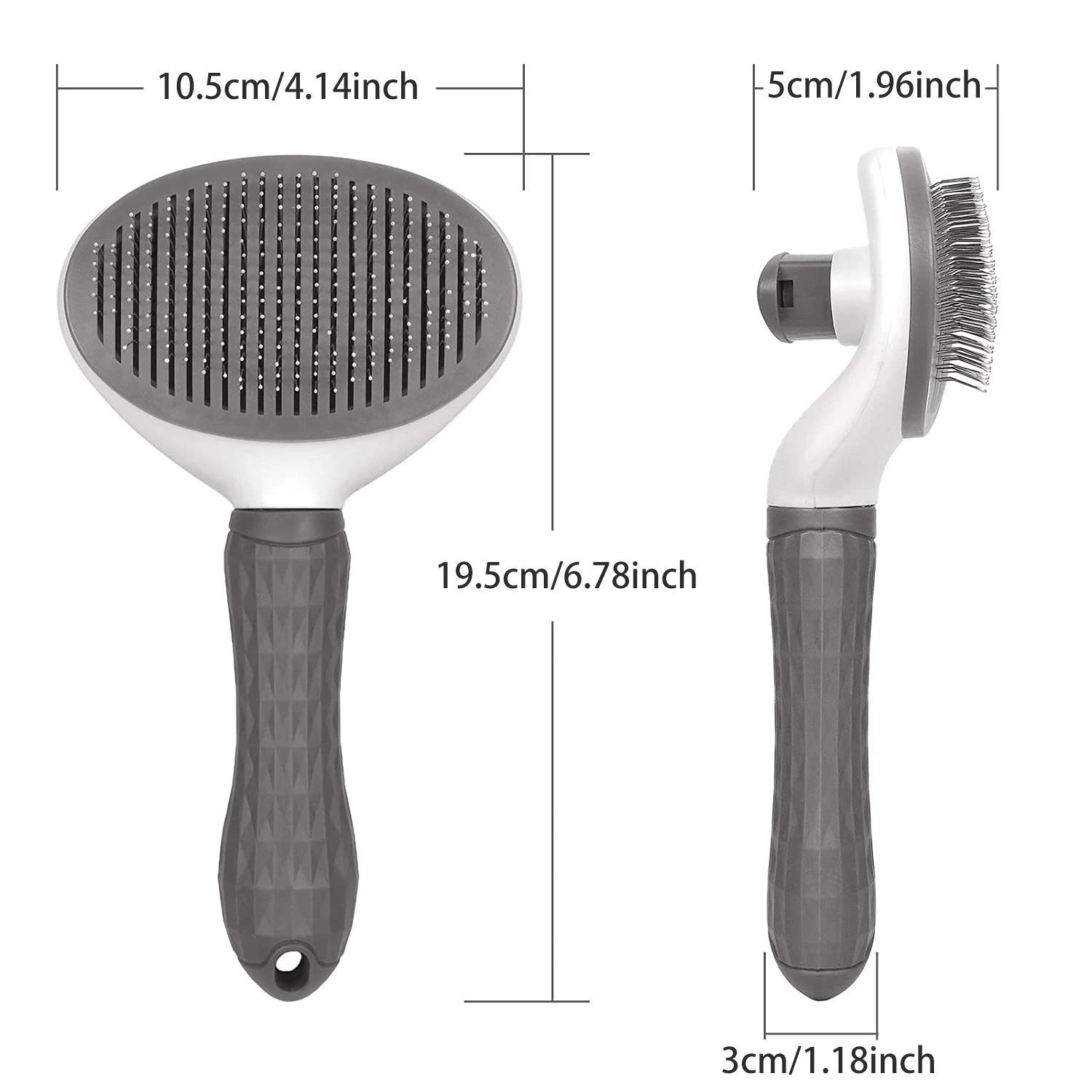 "Ultimate Pet Grooming Tool: Self-Cleaning Brush for Dogs and Cats - Say Goodbye to Pet Hair with Ease!"