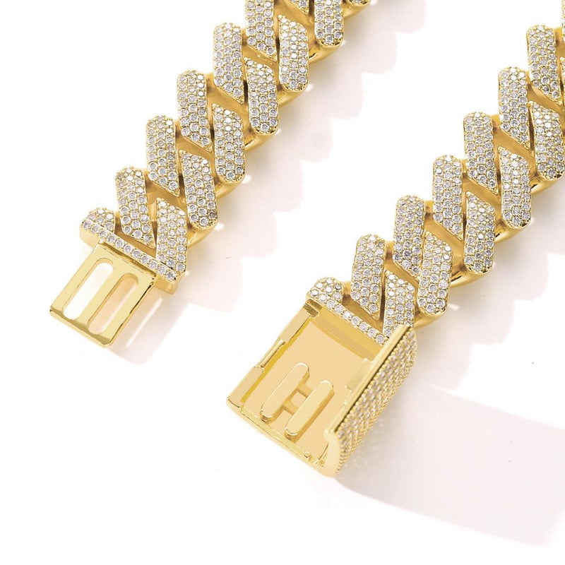 Luxury Ice-Overloaded Cuban Link Necklace - The Ultimate Hip Hop Jewelry