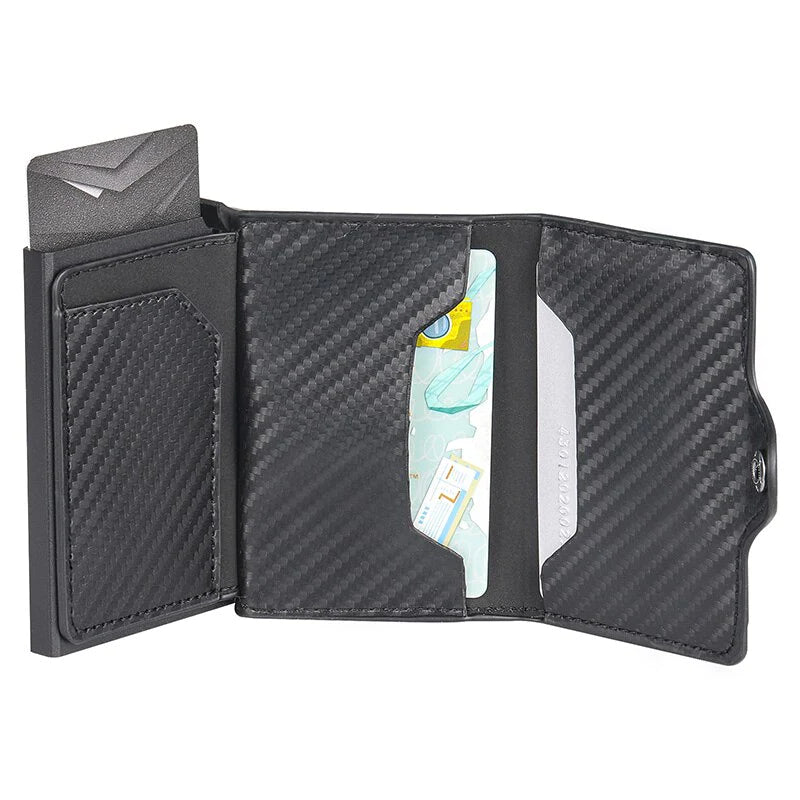 Luxury Leather Airtag Wallet: Stylish Anti-Lost Card Bag with Airtags Tracker Protection - Perfect for Men and Women