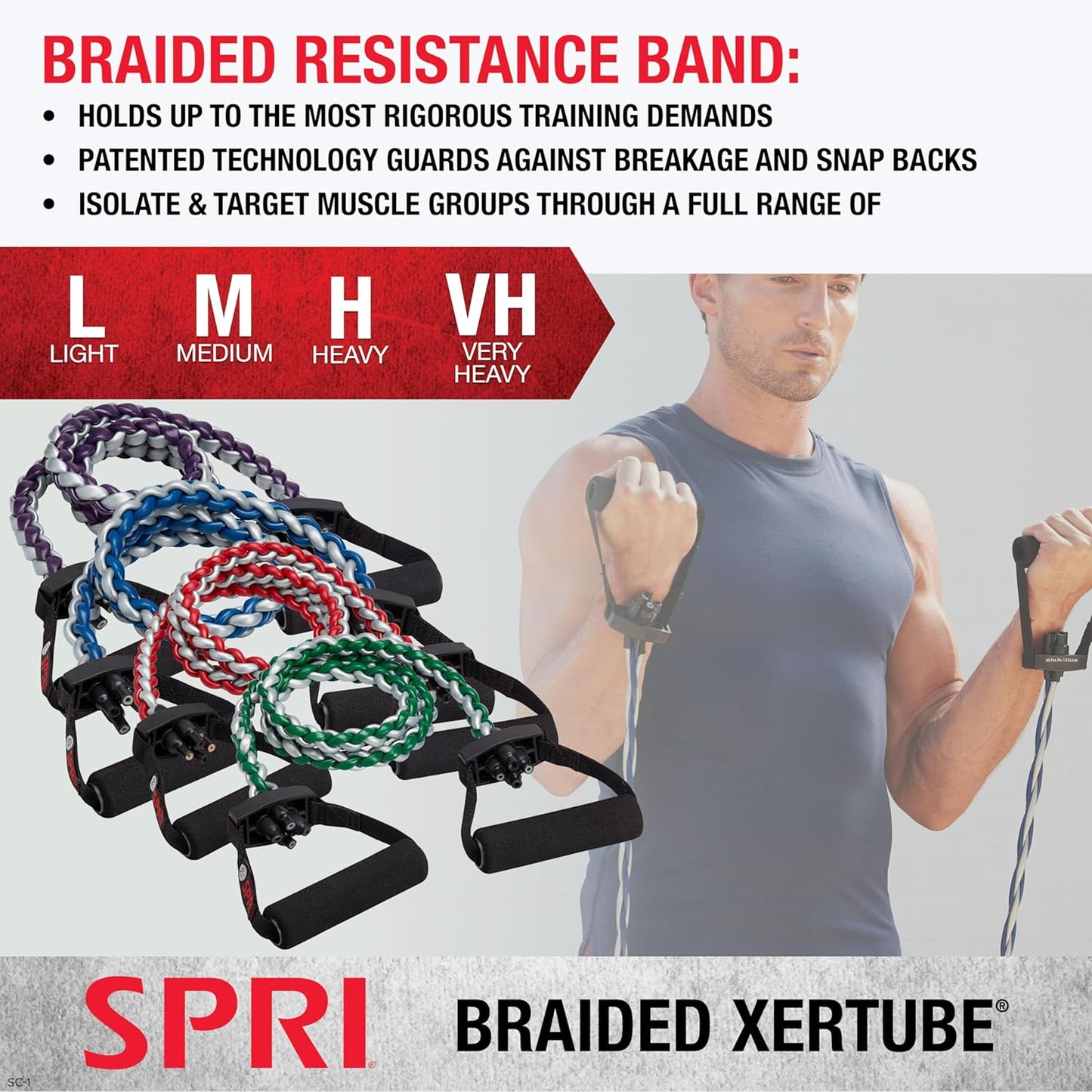 "Enhance Fitness and Sculpt Your Body with Braided Xertube Resistance Bands – Select Your Desired Resistance Level!"