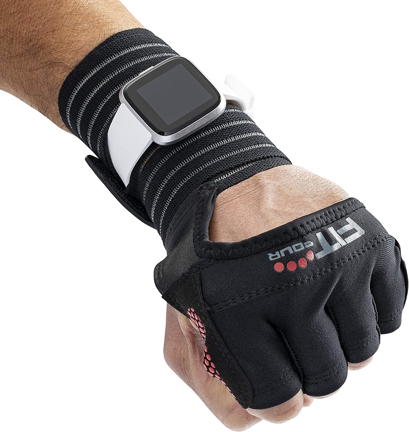 "Crush Every Obstacle with OCR Slit Grip Gloves - Unbeatable Hand Protection for Mud Runs & Obstacle Course Racing | Boost Your Performance with Built-in Wrist Support and Fitness Watch Compatibility"