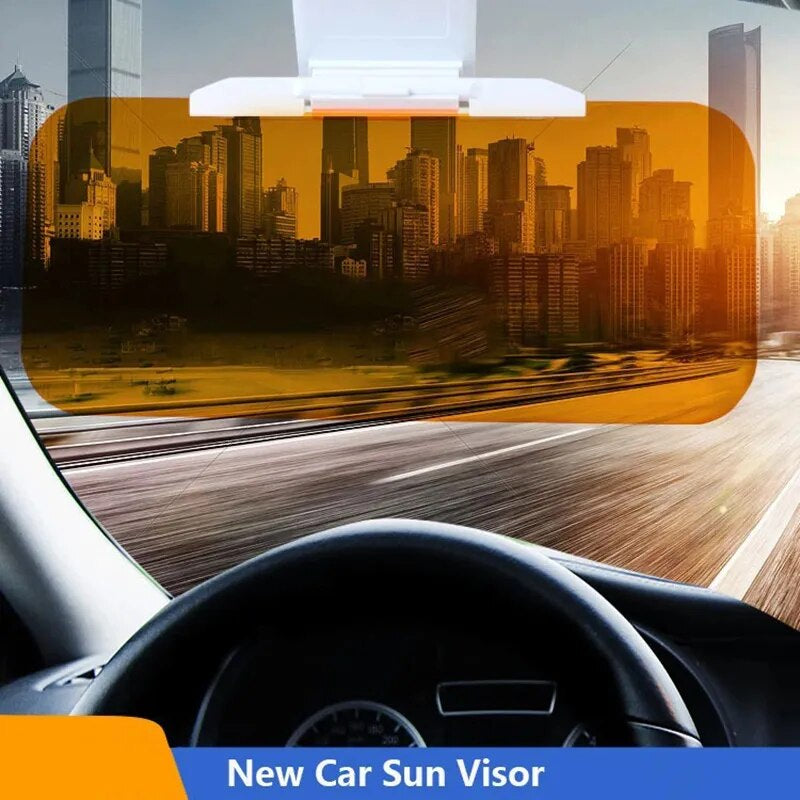 Professional title: "Versatile Polarized Sun Visor with Clear Vision, Anti-Dazzle, Anti-UV, Rotatable and Adjustable Features for Blocking Glare and Enhancing Road Safety"