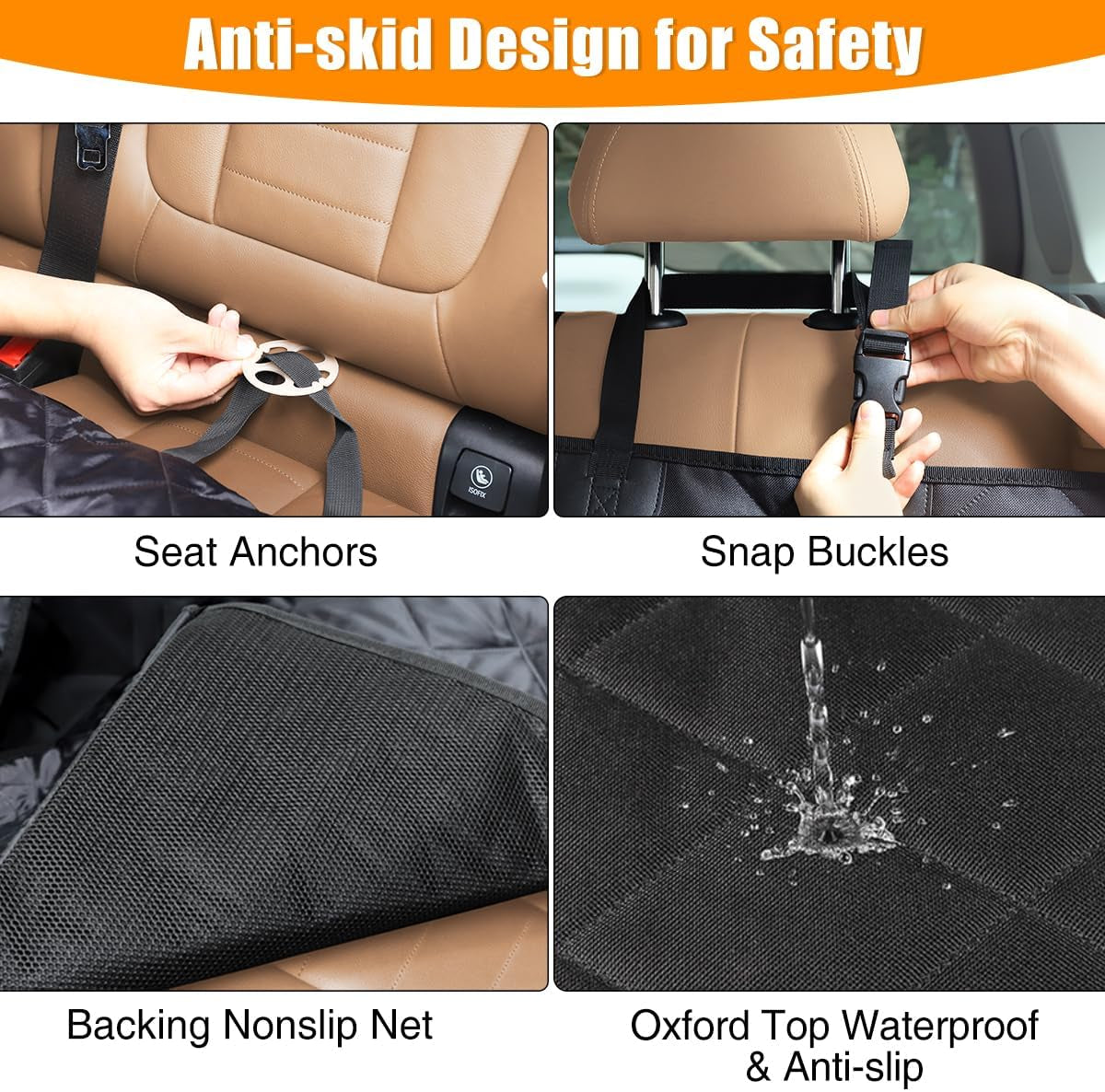 "Ultimate Waterproof Dog Car Seat Cover: Protect Your Car and Pamper Your Pooch in Style!"