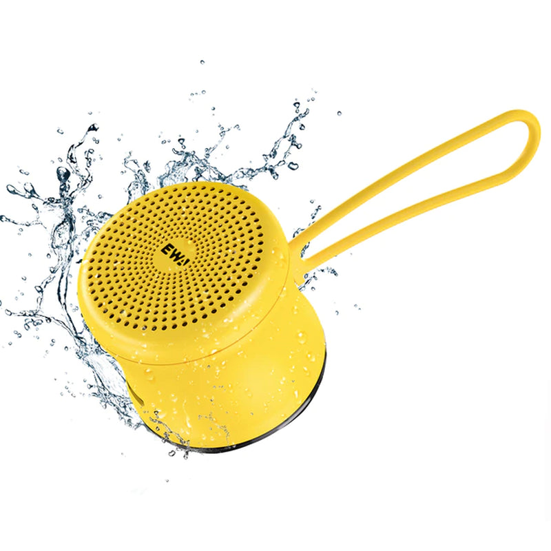 Enhanced Bass Radiator Mini Bluetooth Speaker with IPX7 Waterproof, Highly Portable Design, and Travel Case