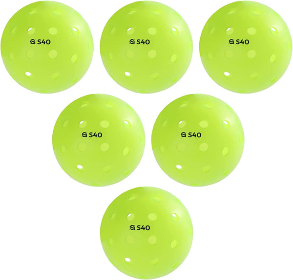 "Elevate Your Pickleball Performance with A11N S40 Outdoor Pickleball Balls - Approved by USA Pickleball, in Stylish Neon Green, Fuchsia, and Tangerine!"