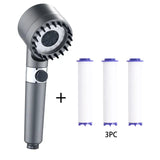 "Innovative High Pressure Showerhead with 3 Modes and Portable Filter for Rainfall Experience in the Bathroom"
