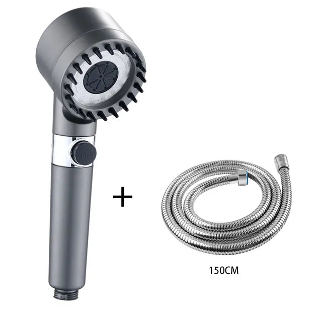 "Innovative High Pressure Showerhead with 3 Modes and Portable Filter for Rainfall Experience in the Bathroom"