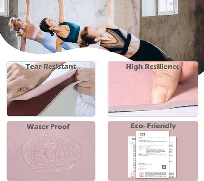 "Premium Yoga Mat - Enhance Your Practice with Superior Support and Grip. Thick, Non-Slip Design for Women. Eco-Friendly and Convenient, Includes Carrying Sling and Storage Bag."