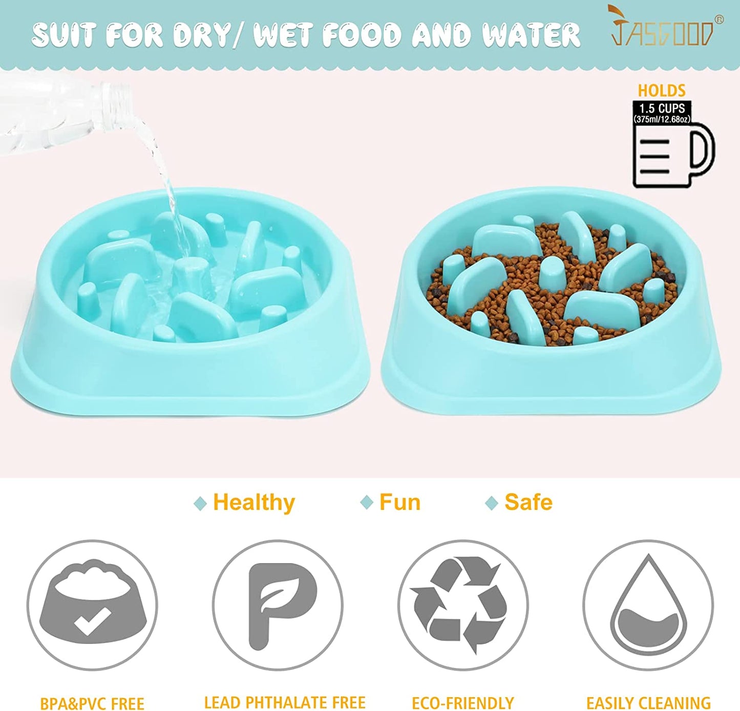 "Ultimate Slow Feeder Bowl for Dogs - Promotes Healthy Eating, Prevents Choking and Bloat, Eco-Friendly and Durable Design!"