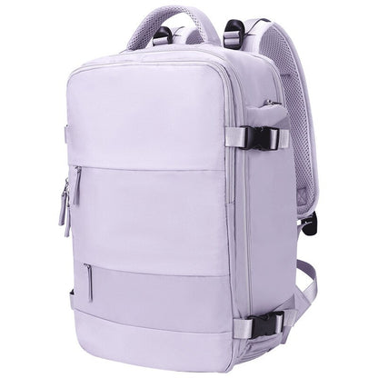 High-Quality Waterproof Nylon Laptop Backpack with USB Charging, Large Capacity for Travel - 15.6 Inch