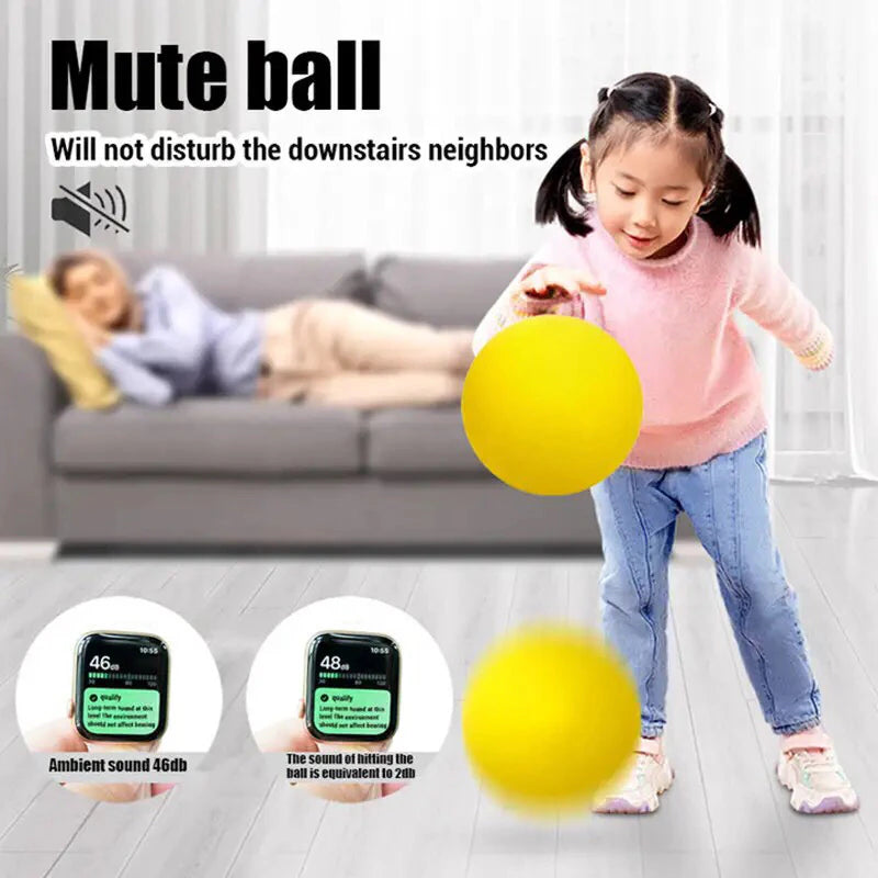 Professional product title: "Silent Size 7 Squeezable Bouncing Basketball - Indoor Mute Ball for Sports and Recreation - 24cm Foam Basketball"