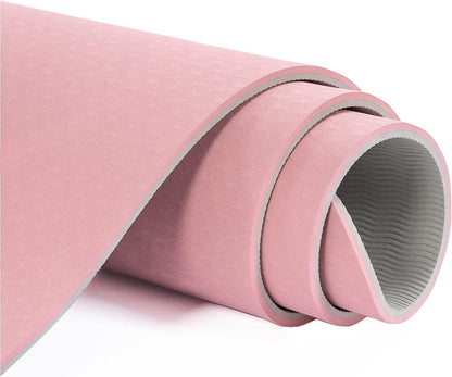 "Premium Yoga Mat - Enhance Your Practice with Superior Support and Grip. Thick, Non-Slip Design for Women. Eco-Friendly and Convenient, Includes Carrying Sling and Storage Bag."