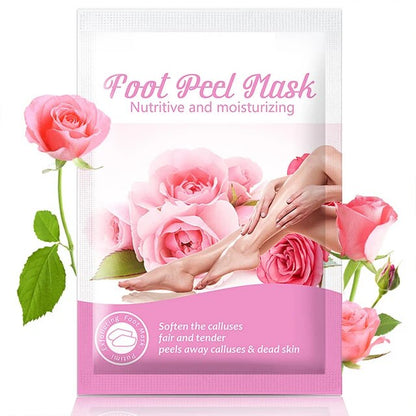 "Enhance Foot Health: 5 Sets of Exfoliating Foot Masks for Silky, Radiant Heels and Nourished Skin - Premium Foot Spa Pedicure Socks for Eliminating Dead Skin, Brightening and Repairing Cracked Feet"