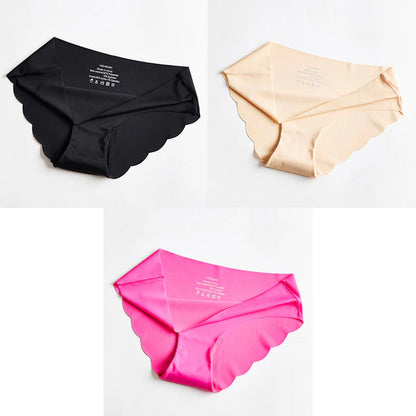 "Set of 3 Women's Seamless Underwear: Comfortable and Stylish Briefs for Women's Lingerie and Sports Intimates"