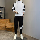 "2023 Winter Warmth: Men's Fashion Sweatshirt Set - Stylish Stand Collar Tracksuit for Casual Sports"