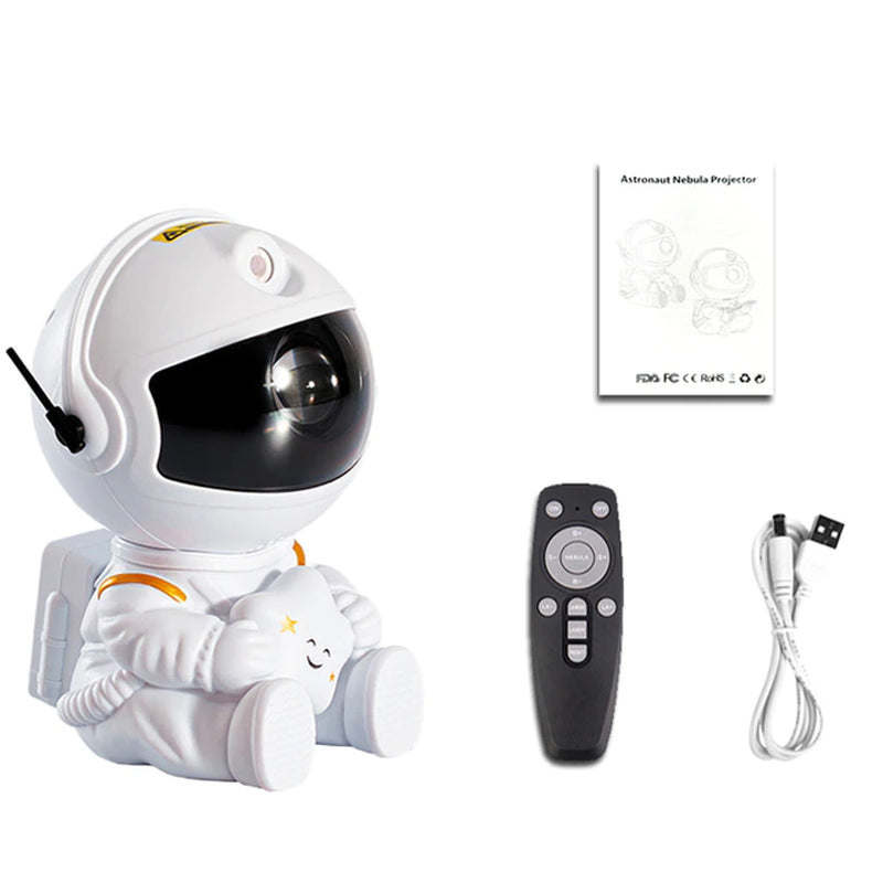 "Starry Sky Astronaut LED Night Light: Galaxy Star Projector Lamp for Bedroom Decoration, Home Décor, and Children's Gifts"