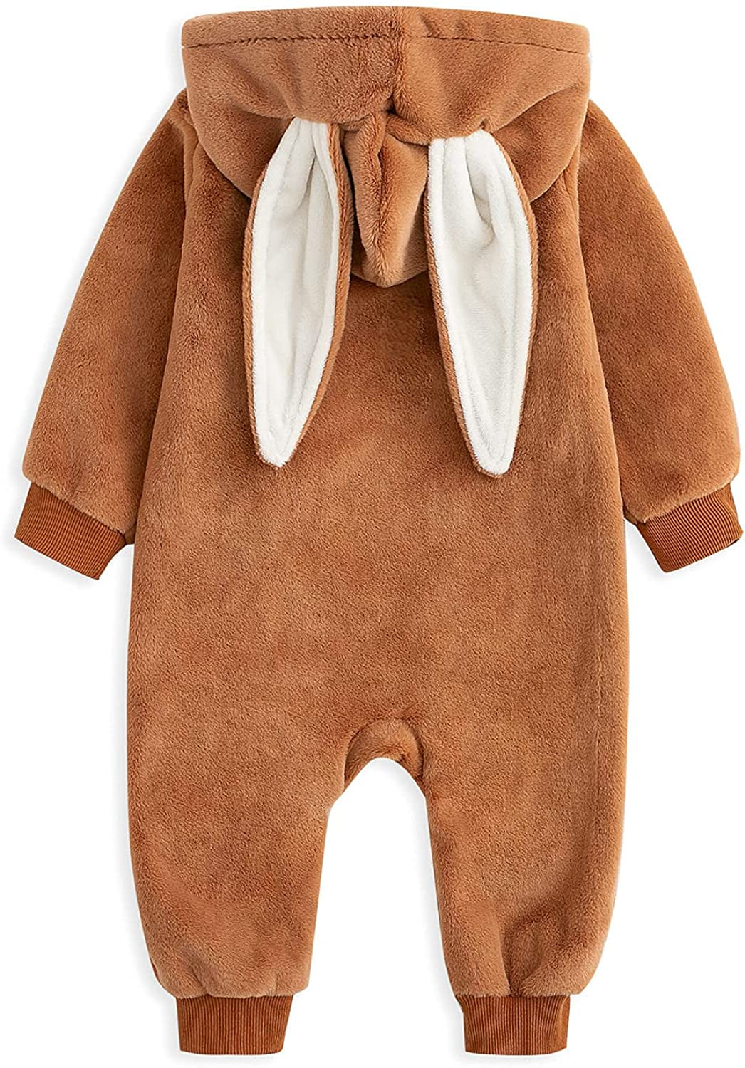 "Zip-Zap-Zoom: Ultimate Bunny Jumpsuit with Super Long Ears for Your Hopping Baby!"