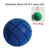 Professional product title: "Silent Size 7 Squeezable Bouncing Basketball - Indoor Mute Ball for Sports and Recreation - 24cm Foam Basketball"