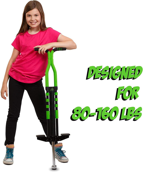 "Pro Sport Edition Pogo Stick - Premium Quality, Easy Grip Design - Suitable for Ages 9 and Up, 80 to 160 Lbs - Ensures Hours of Wholesome Entertainment"