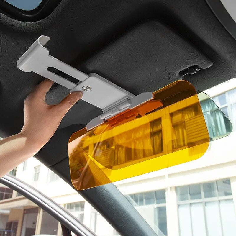 Professional title: "Versatile Polarized Sun Visor with Clear Vision, Anti-Dazzle, Anti-UV, Rotatable and Adjustable Features for Blocking Glare and Enhancing Road Safety"