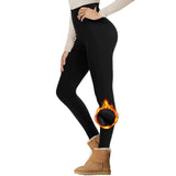PBG Women's Fleece Leggings - Assorted Colors, High Waist, Stretchy, and Warm - One Size (Recommended for Small-Large)