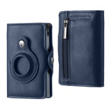 Luxury Leather Airtag Wallet: Stylish Anti-Lost Card Bag with Airtags Tracker Protection - Perfect for Men and Women