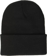 "Stay Warm and Stylish with Our Cozy Men's Knit Cuffed Beanie Hat!"