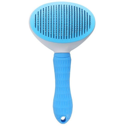 "Ultimate Pet Grooming Tool: Self-Cleaning Brush for Dogs and Cats - Say Goodbye to Pet Hair with Ease!"