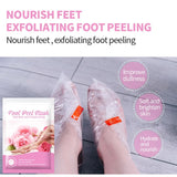 "Enhance Foot Health: 5 Sets of Exfoliating Foot Masks for Silky, Radiant Heels and Nourished Skin - Premium Foot Spa Pedicure Socks for Eliminating Dead Skin, Brightening and Repairing Cracked Feet"