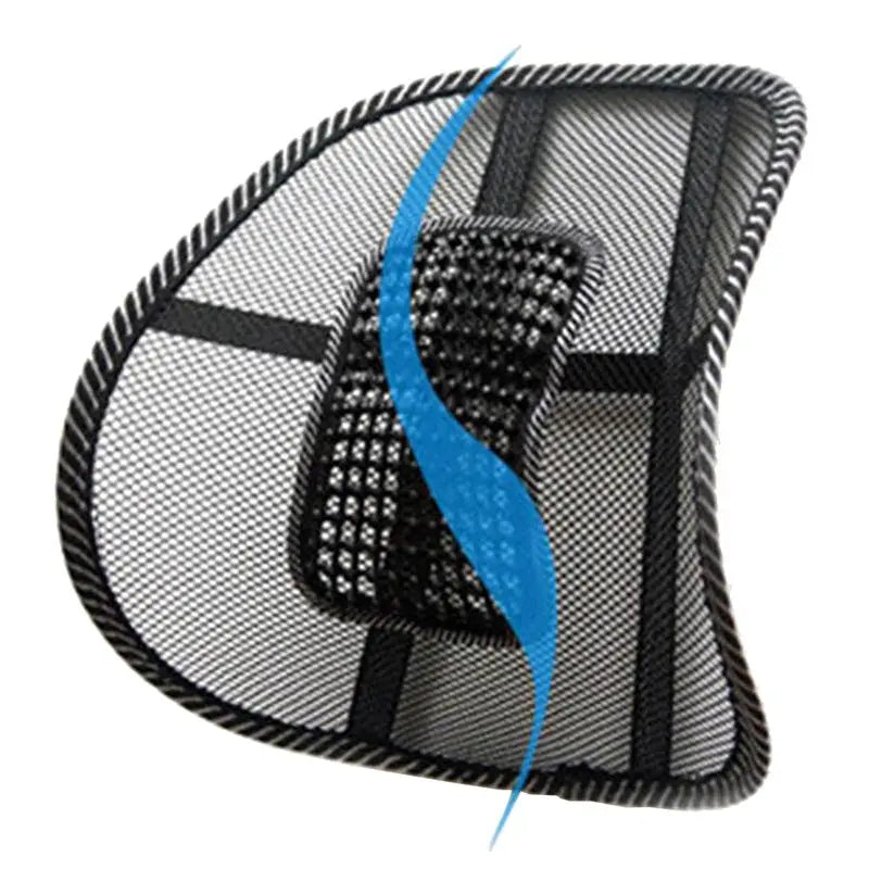 "Premium Mesh Lumbar Back Support Cushion for Car Seats, Chairs, and Home Office"