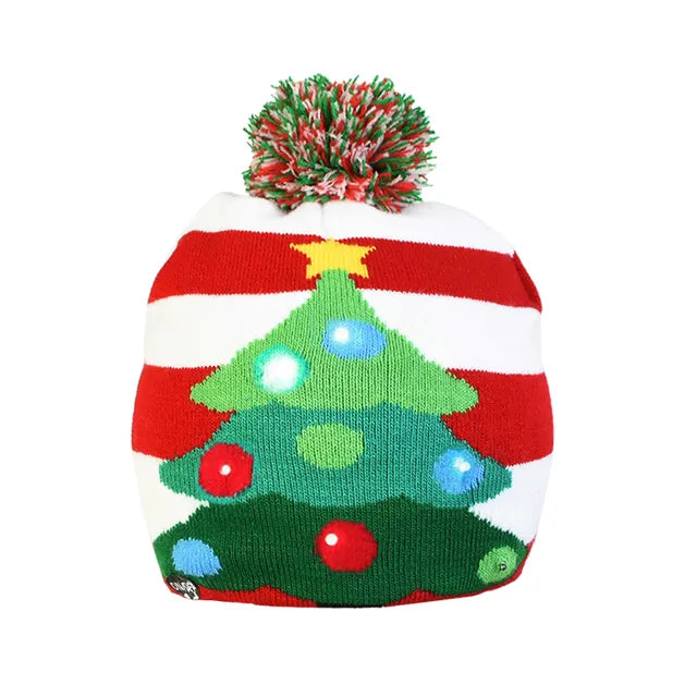 "Santa's Magical Hat of Christmas Cheer: A Funky Sweater for Your Head, with Blinking Lights and Ridiculous Cartoon Characters - Guaranteed to Make Your Kids Giggle and Brighten Up Their New Year!"