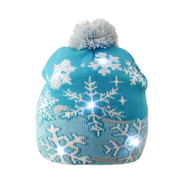 "Santa's Magical Hat of Christmas Cheer: A Funky Sweater for Your Head, with Blinking Lights and Ridiculous Cartoon Characters - Guaranteed to Make Your Kids Giggle and Brighten Up Their New Year!"