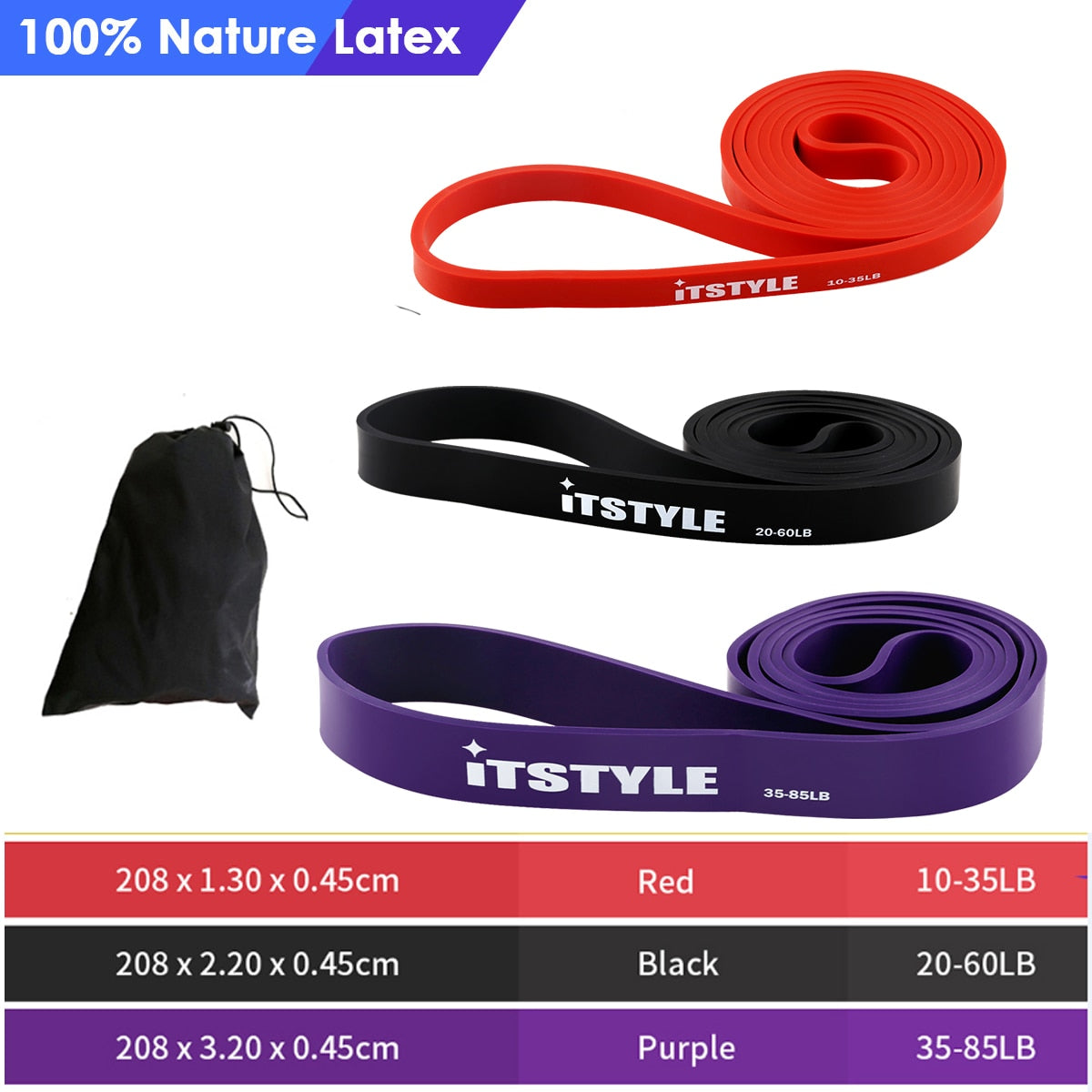 Fitness Rubber Pull Up Resistance Bands