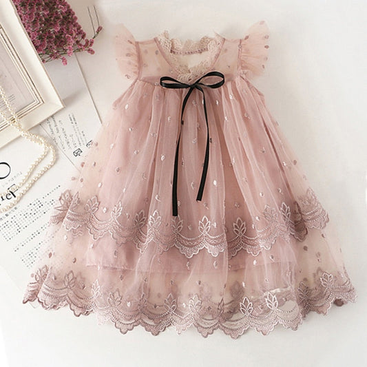 Infant Kids Embroidery Party Dresses
