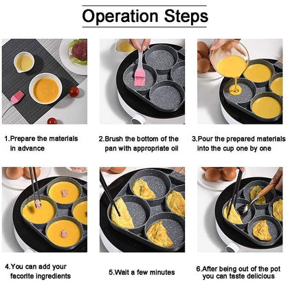 4 Hole Frying Pan