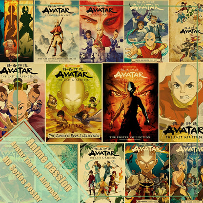 Avatar The Last Airbender Aang Fight Anime Poster